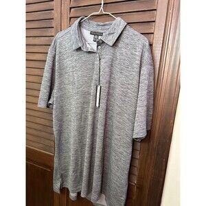 Men's Prim + Preux Gray Short Sleeved Polo Shirt - New with Tag- 3XL